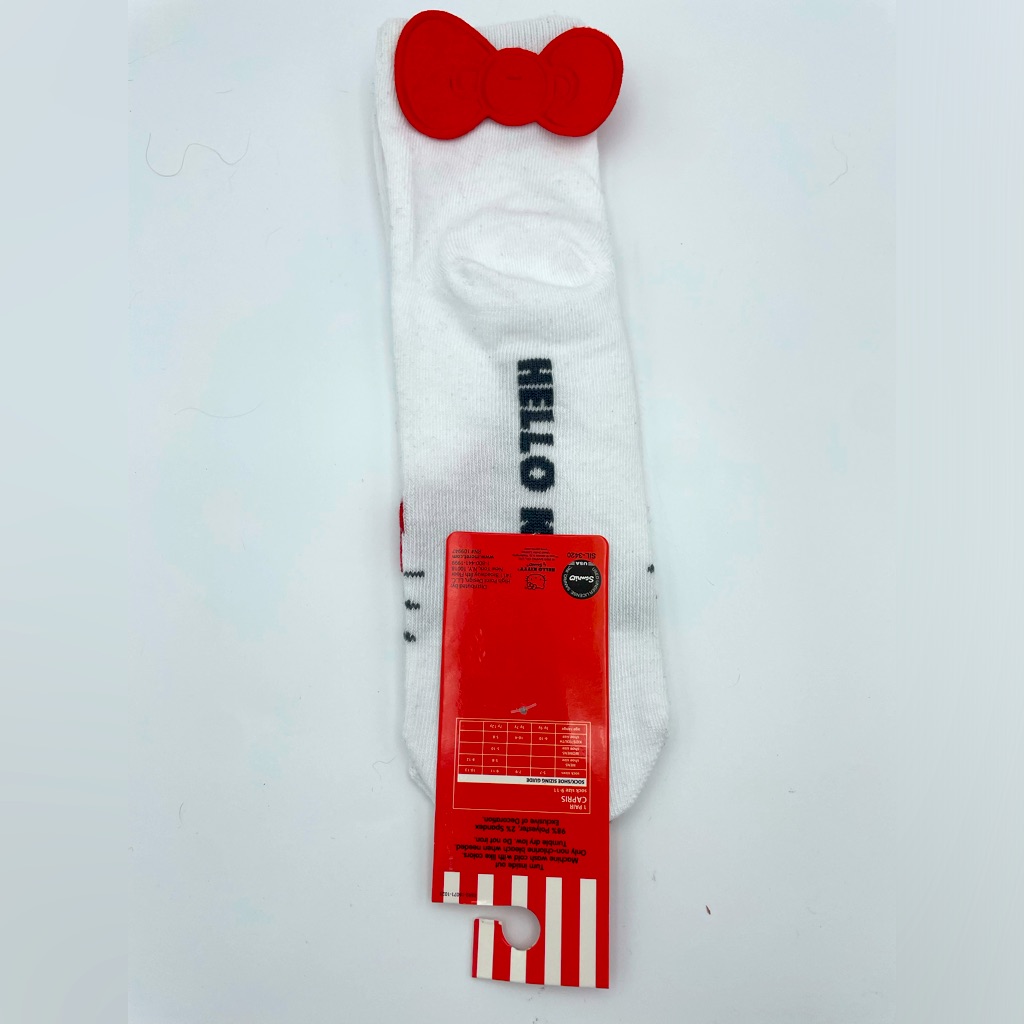 Hello Kitty Ankle Socks With Bow Nwt